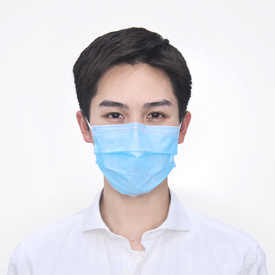 Masque facial clinique jetable de type IIR 3 plis